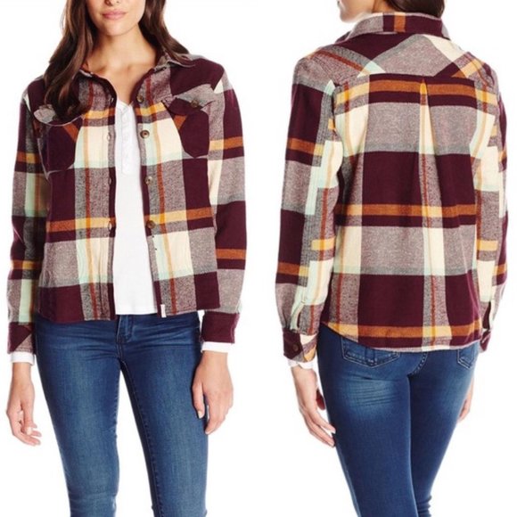 Woolrich Plaid Shirt Jacket Cotton Flannel Size XS - Picture 10 of 10